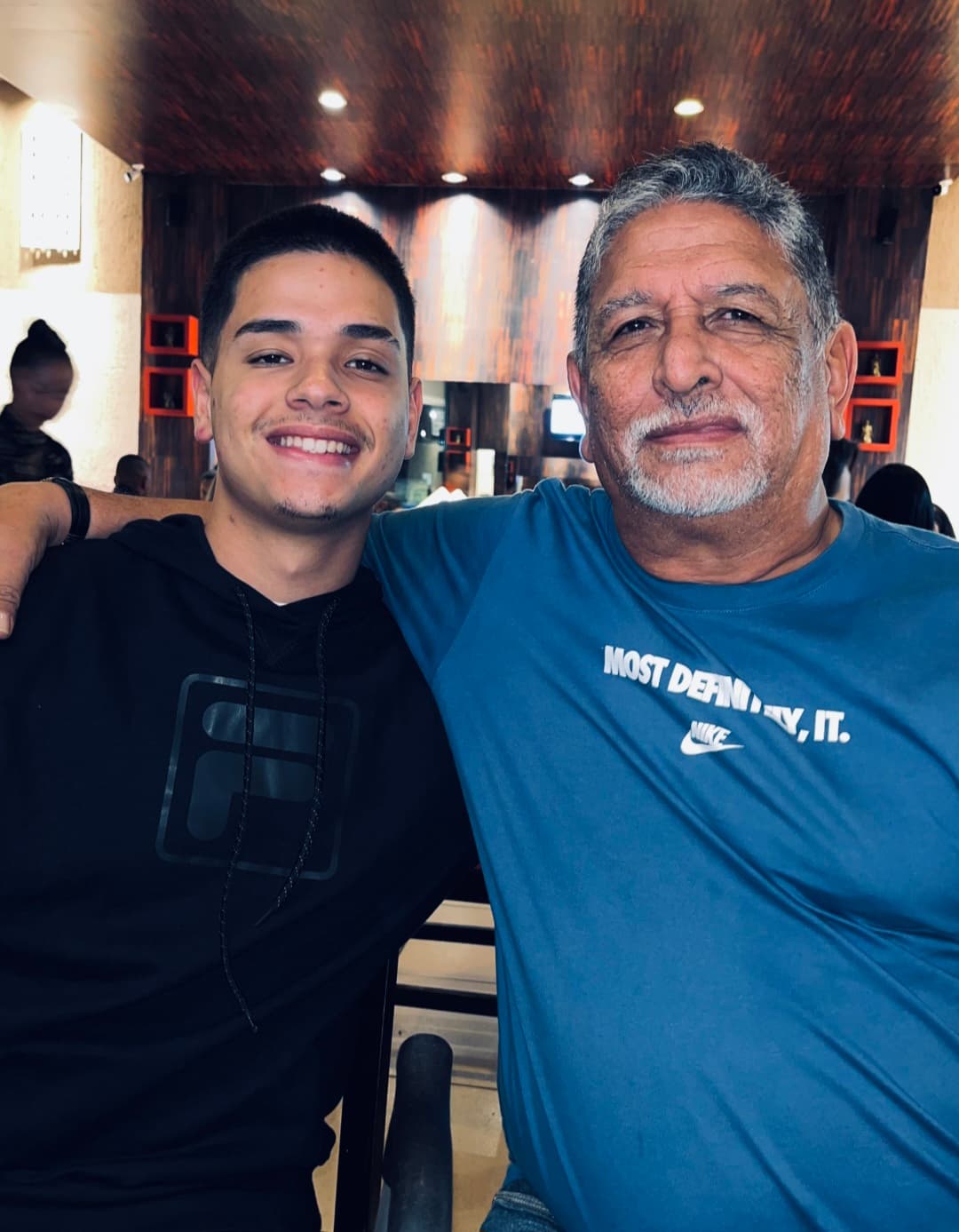 Paulo Cabral com seu pai