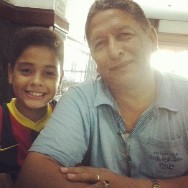 Paulo Cabral com seu pai